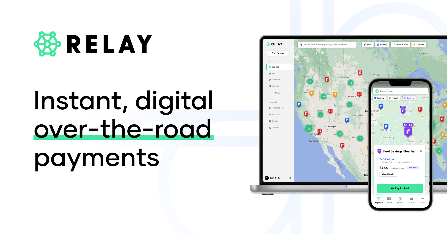 Relay Payments Fast, secure digital payments for logistics